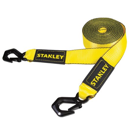 Stanley 20' x 2 in Tow Strap, 9000 lb, Tri-Hook S1051